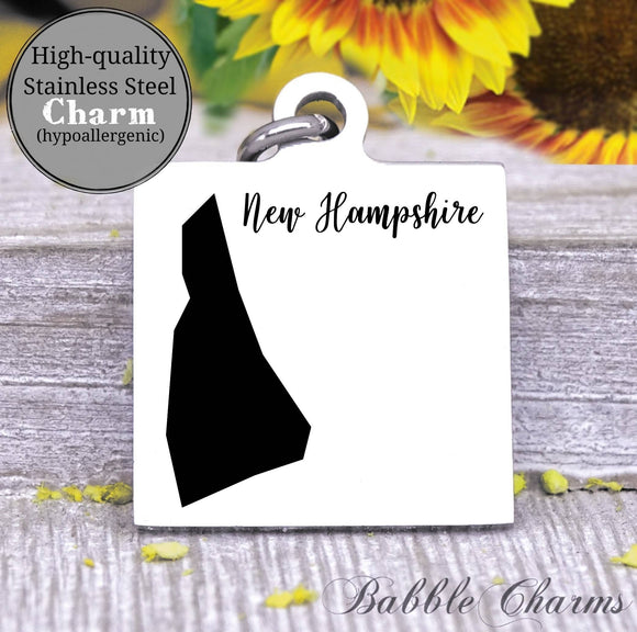 New Hampshire charm, New Hampshire, state, state charm, high quality..Perfect for DIY projects
