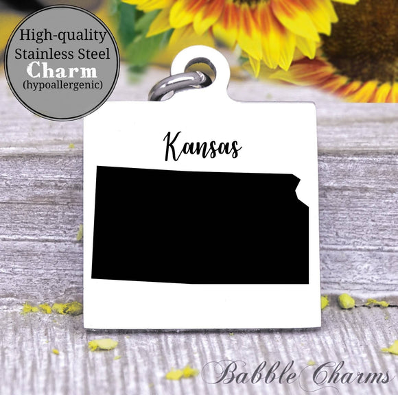 Kansas, Kansas charm, high quality..Perfect for DIY projects