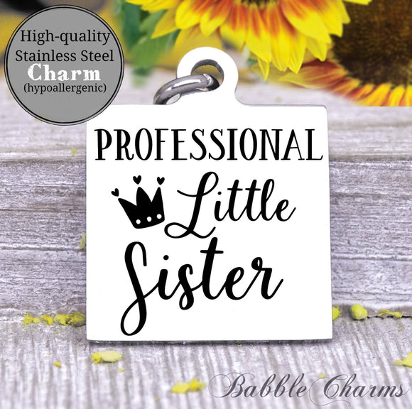 Professional little sister, little sister, sister, sister charm, charm, Steel charm 20mm very high quality..Perfect for DIY projects
