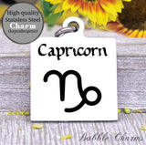 Capricorn, Capricorn charm, sign, zodiac, astrology charm, Steel charm 20mm very high quality..Perfect for DIY projects