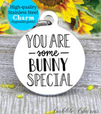 You are some bunny special, bunny, easter charm, Steel charm 20mm very high quality..Perfect for DIY projects