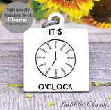 It's coffee o'clock, coffee charm, coffee charm, l love coffee, Steel charm 20mm very high quality..Perfect for DIY projects