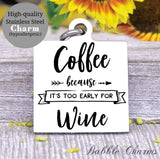 Coffee and wine, coffee charm, coffee charm, perfect coffee, Steel charm 20mm very high quality..Perfect for DIY projects