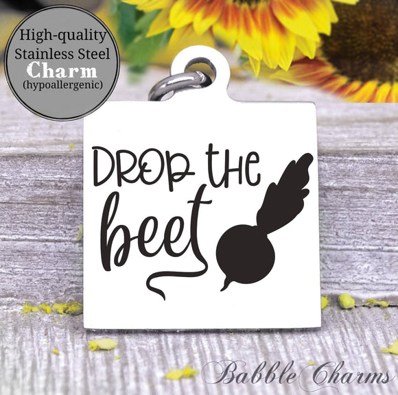 Drop the beet, drop the beat, kitchen, kitchen charm, cooking charm, Steel charm 20mm very high quality..Perfect for DIY projects