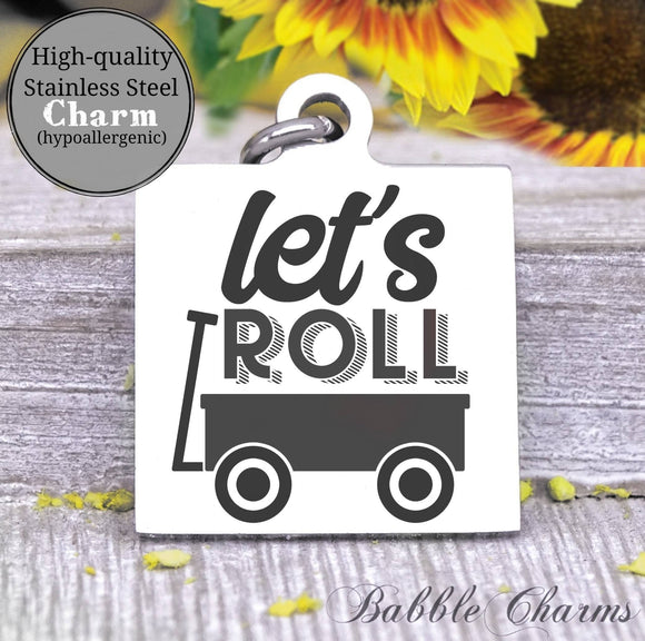 Toddler life, toddler, wagon, kid charm, baby charm, wild charm, Steel charm 20mm very high quality..Perfect for DIY projects