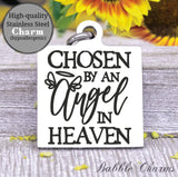Chosen by an angel in heaven, angel charm, angel, angel charm, Steel charm 20mm very high quality..Perfect for DIY projects
