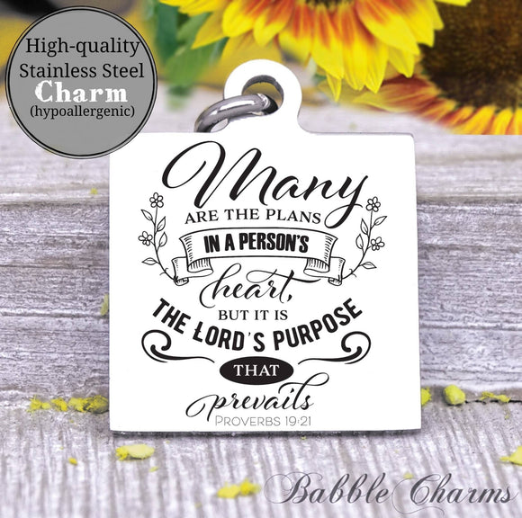 The Lords purpose, Lords purpose charm, Steel charm 20mm very high quality..Perfect for DIY projects