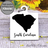 South Carolina charm, South Carolina, state, state charm, high quality..Perfect for DIY projects