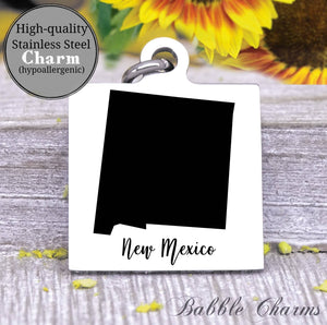 New Mexico charm, New Mexico, state, state charm, high quality..Perfect for DIY projects
