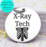 X-ray tech, x-ray tech charm, x-ray, skeleton charm, Steel 20mm very high quality..Perfect for DIY projects