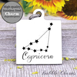 Capricorn, Capricorn charm, sign, zodiac, astrology charm, Steel charm 20mm very high quality..Perfect for DIY projects