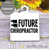 Future Chiropractor Chiropractic, spine, chiropractor charm, Steel charm 20mm very high quality..Perfect for DIY projects