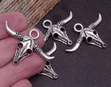 12 pc Cow skull, skull charm, animal charms. Alloy charm ,very high quality.Perfect for jewery making and other DIY projects