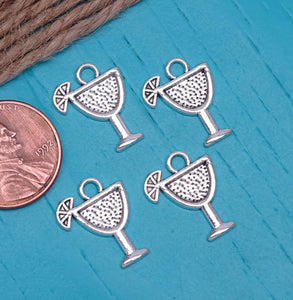 12 pc Drink, wine glass charm, glass, cup. Alloy charm very high quality.Perfect for jewery making and other DIY projects