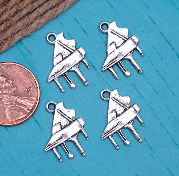 12 pc Piano, piano charms, music, music charm, Charms, wholesale charm, alloy charm